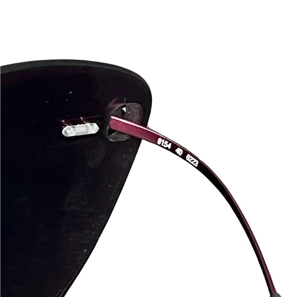 Silhouette Vintage Burgundy and Charcoal Sunglasses​ - Picture 7 of 8